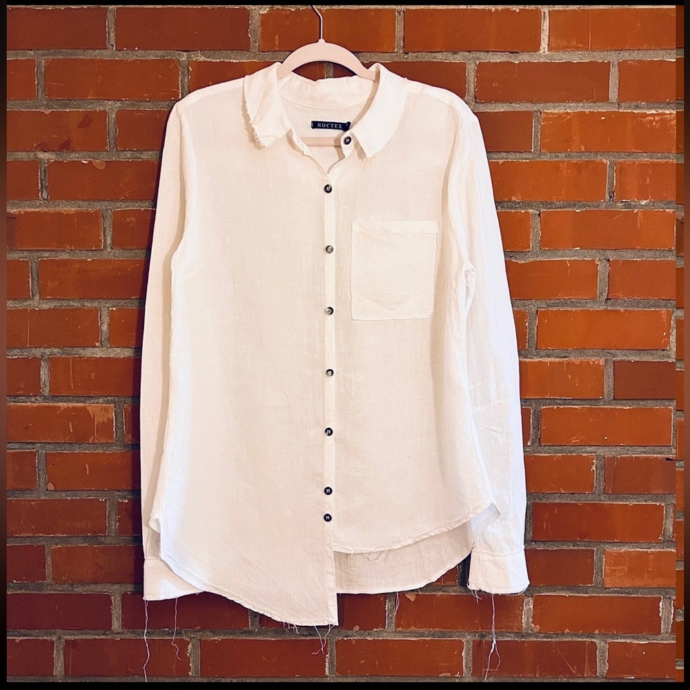 Distressed NOCTEX button down - Picture 2 of 9
